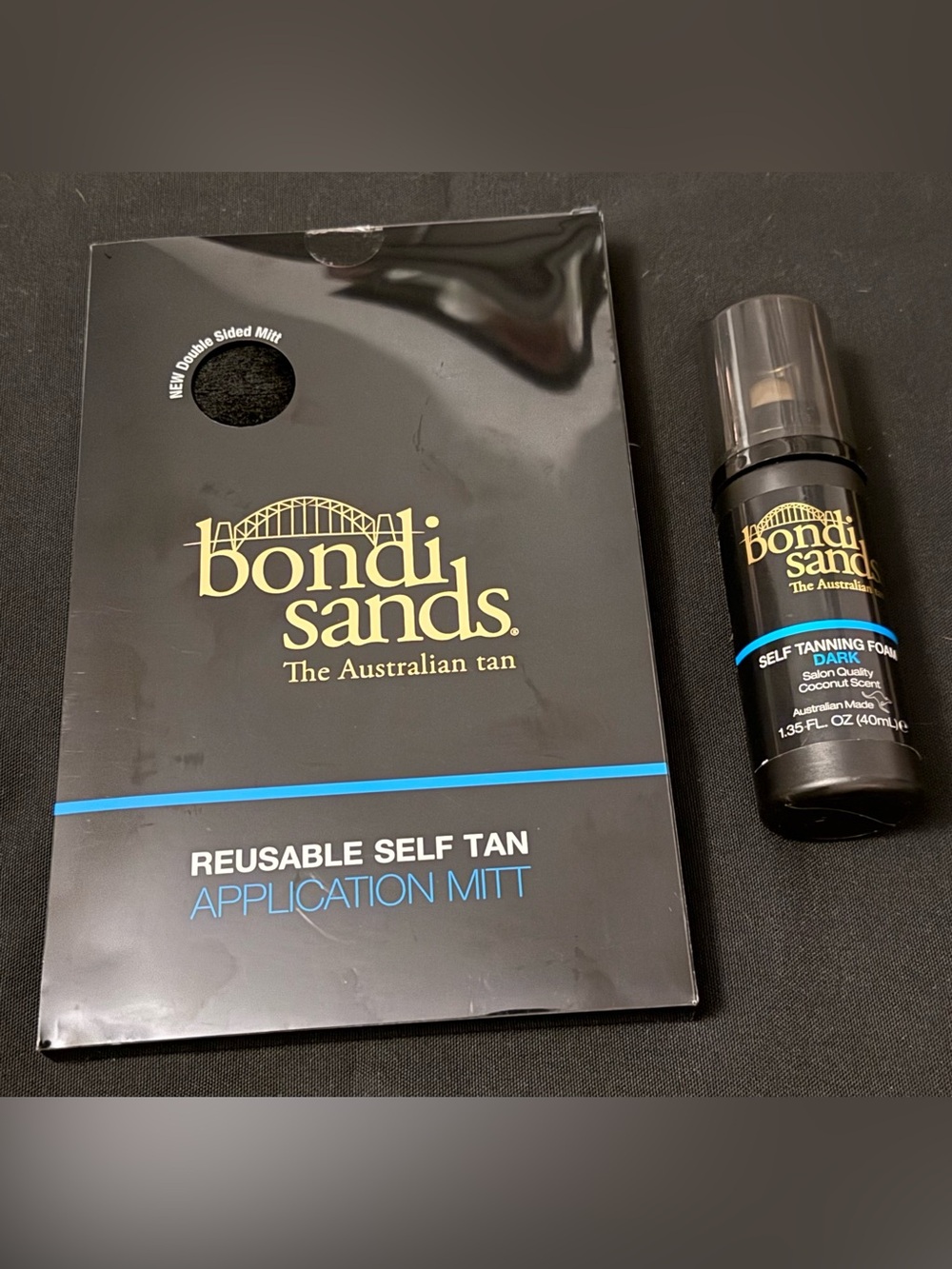 Bondi Sands Black Reusable Self Tan Application Mitt & Self Tanning Foam